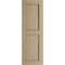 Ekena Millwork Rustic Two Equal Panel Flat Panel Rough Cedar Faux Wood Shutters (Per Pair), Primed Tan, 12"W x 34"H SHUFP12X34RCPR - alternate 5